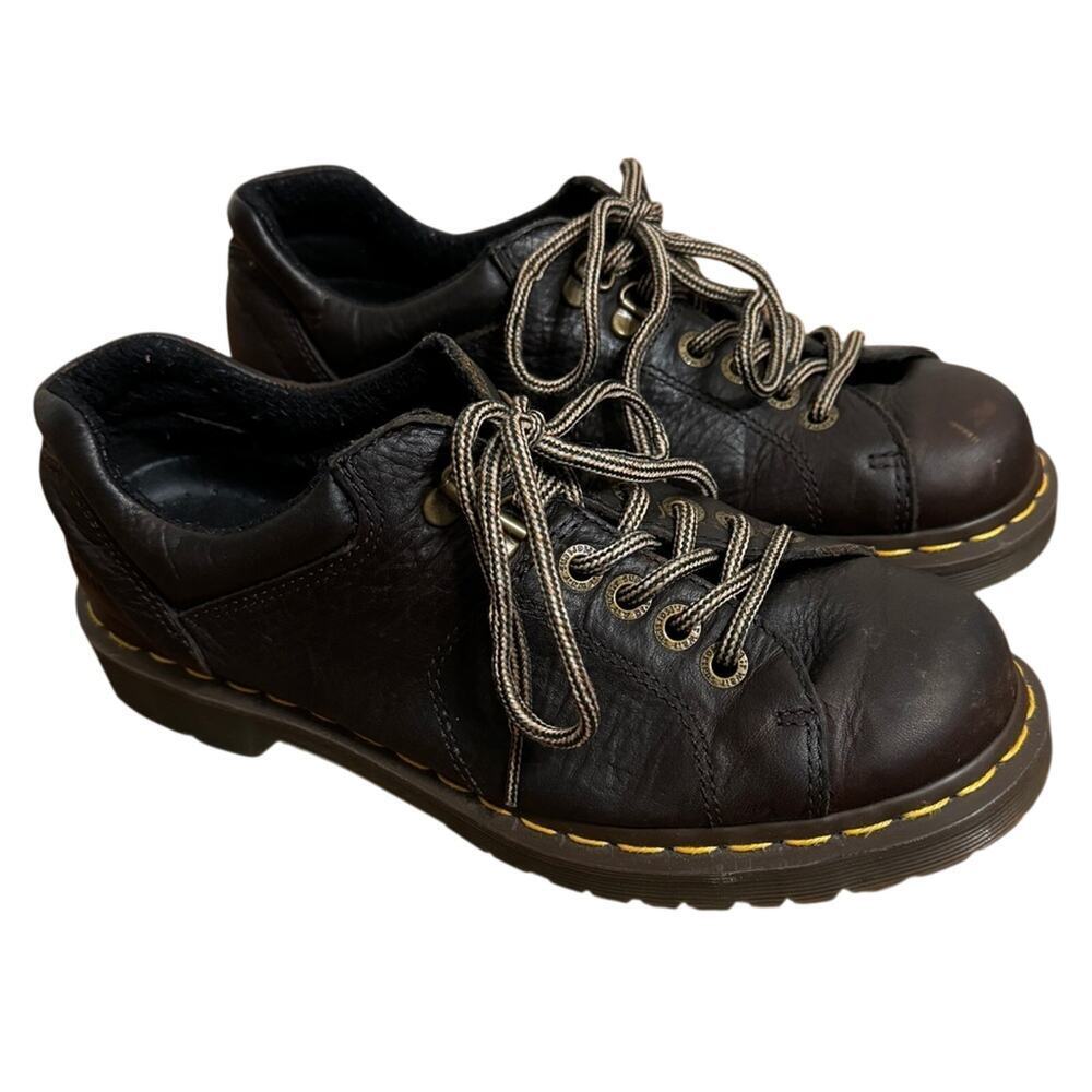 Vintage 90s Y2K Dr Martens Brown Platform Lace Up Oxford
Loafer Shoe Size 10